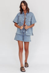 Ottawa Button Up Shirt Denim Blue