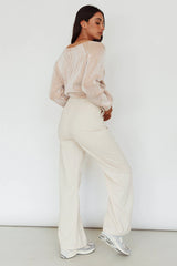 Trafalgur Ribbed Knit Sweater Camel