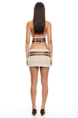 LIONESS Ethereal Buckle Top Beige