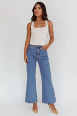 Tabatha U-Neckline Top Bone