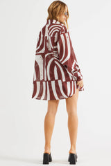 SNDYS Heather Shirt Swirl Brown