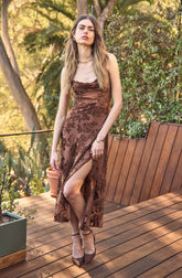 Gaia Burnout Midi Dress