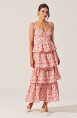 Midsummer Eyelet Tiered Maxi Dress
