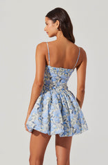 Larissa Floral Bubble Mini Dress
