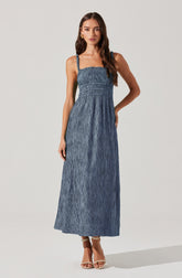 Neelam Smocked Open Back Dress