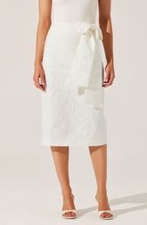 Jazmine Floral Jacquard Midi Skirt