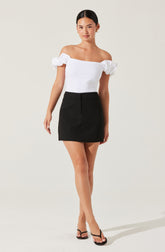 Bella Tailored Mini Skirt