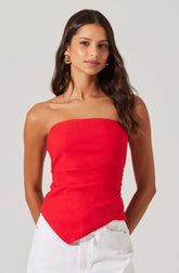 Anoka Strapless Handkerchief Top