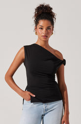 Aphra Twisted Off Shoulder Top