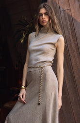 Deora Sleeveless Mock Neck Sweater