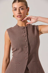 Gisselle High Neck Cutaway Vest