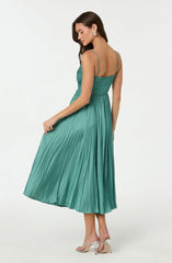 Maeve Pleated Midi Dress