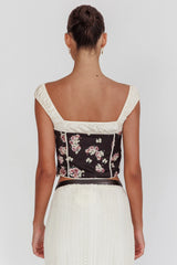 Take A Chance Drawstring Neckline Top Black