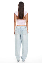 LIONESS Uno Tie Top Blush