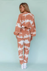 Low Key Dropped Shoulder Ribbed Top Orange