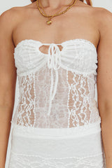 Laganas Lace Top White