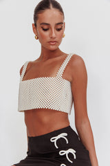 Kylah Crop Top Pearl