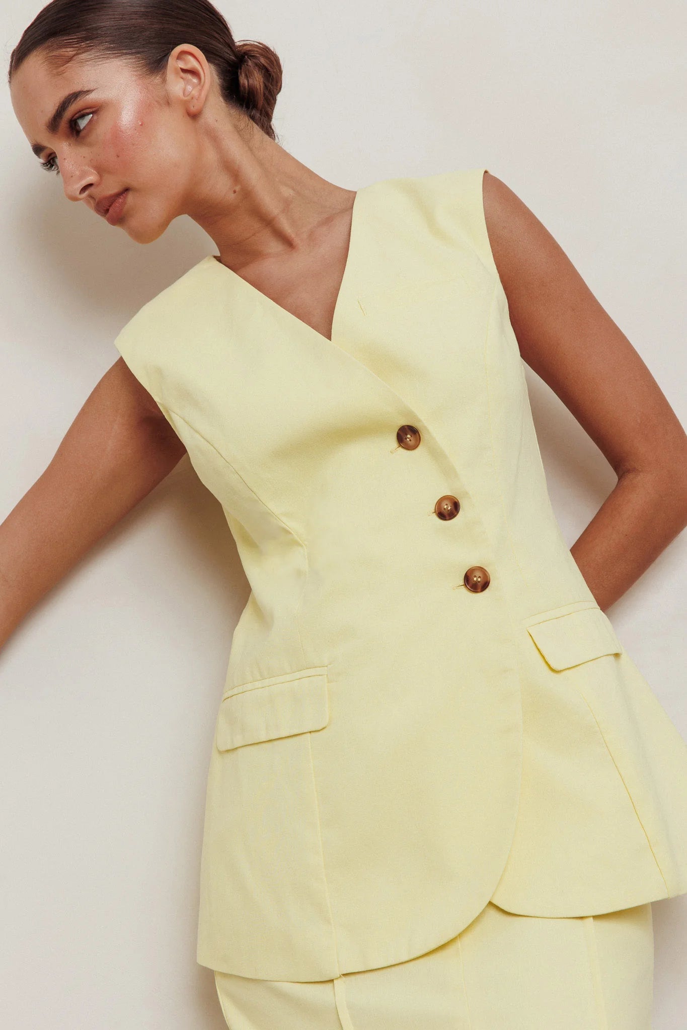 Sweet Treat Sleeveless Top Lemon