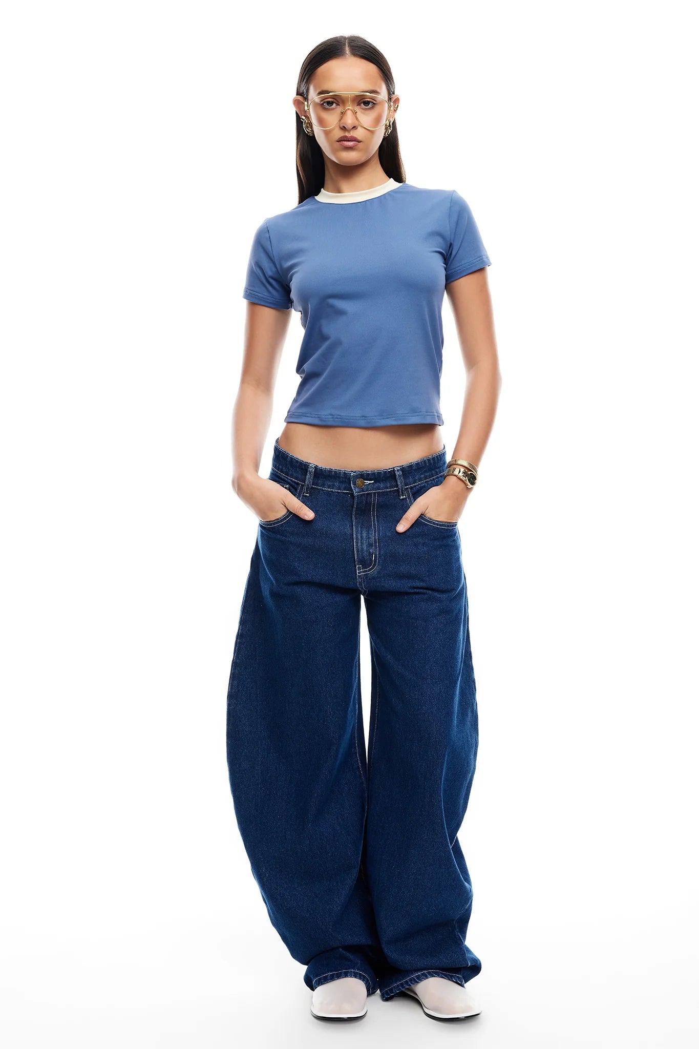 LIONESS Clubhouse Tee Navy