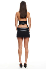 LIONESS Ethereal Buckle Top Onyx