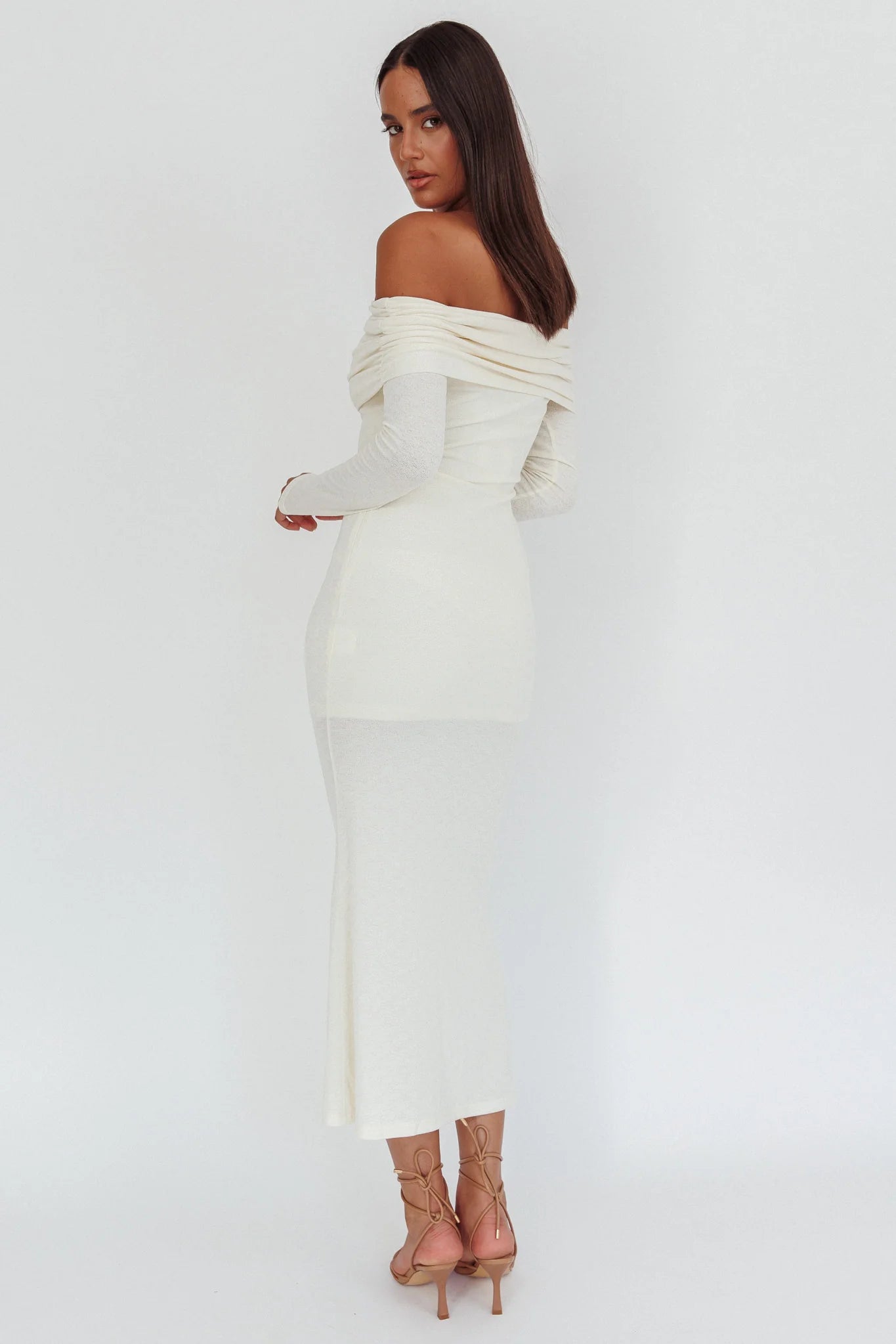 Juju Off-Shoulder Maxi Dress White