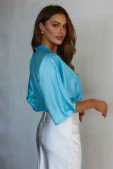 Casablanca Twist Top Neon Blue