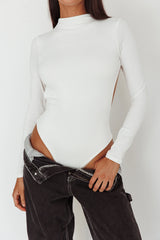 Remy Open Back Bodysuit Off White