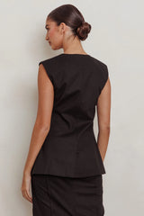 Sweet Treat Sleeveless Top Black