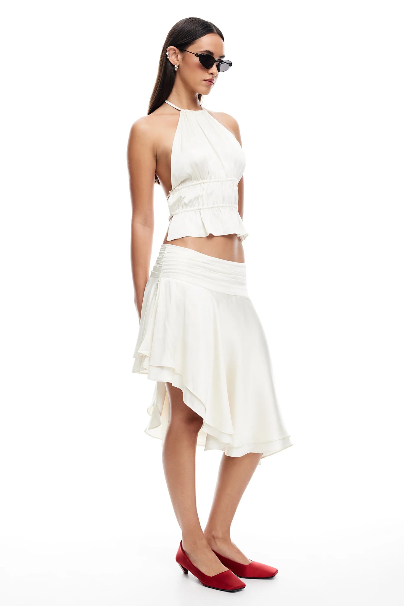 LIONESS Legacy Halter Top Ivory