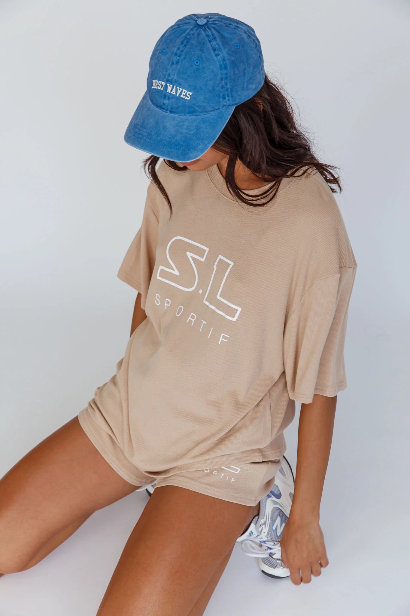 On Track SL Logo T-Shirt Camel