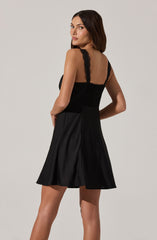 Alva Lace Trim Mini Dress