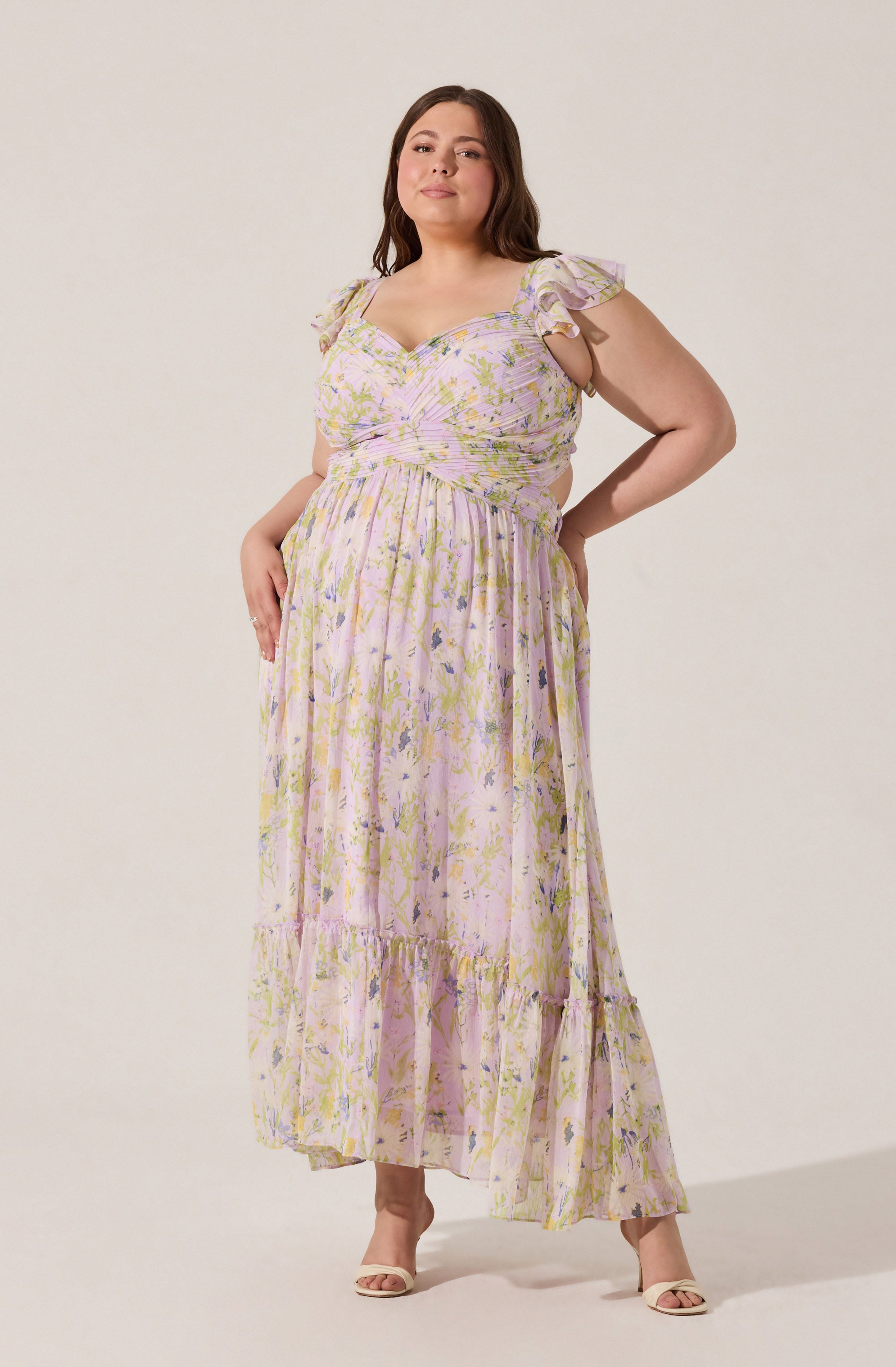 Primrose Floral Strappy Back Maxi Dress