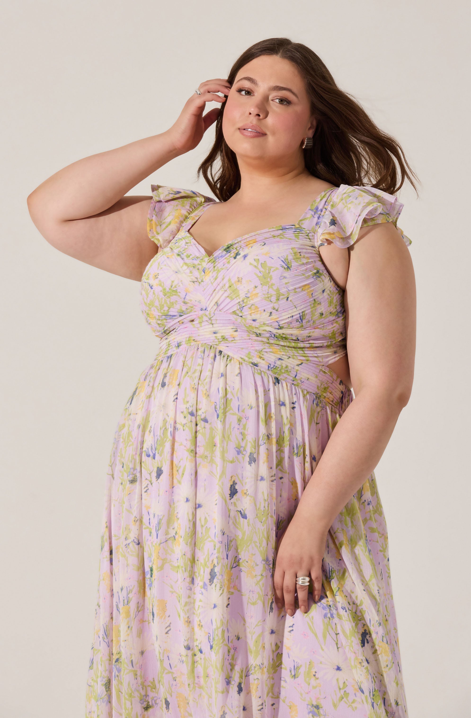 Primrose Floral Strappy Back Maxi Dress