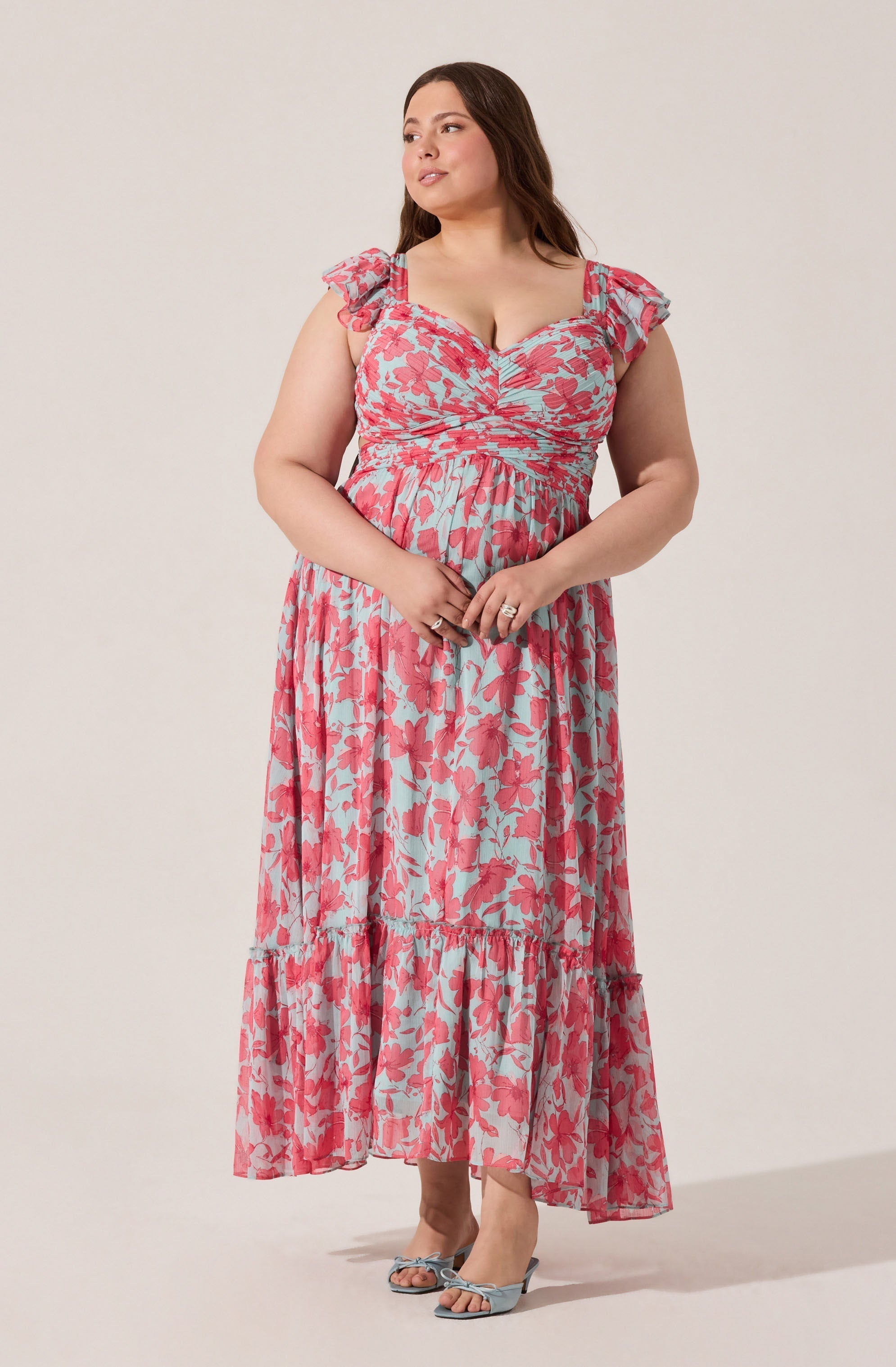 Primrose Floral Strappy Back Maxi Dress
