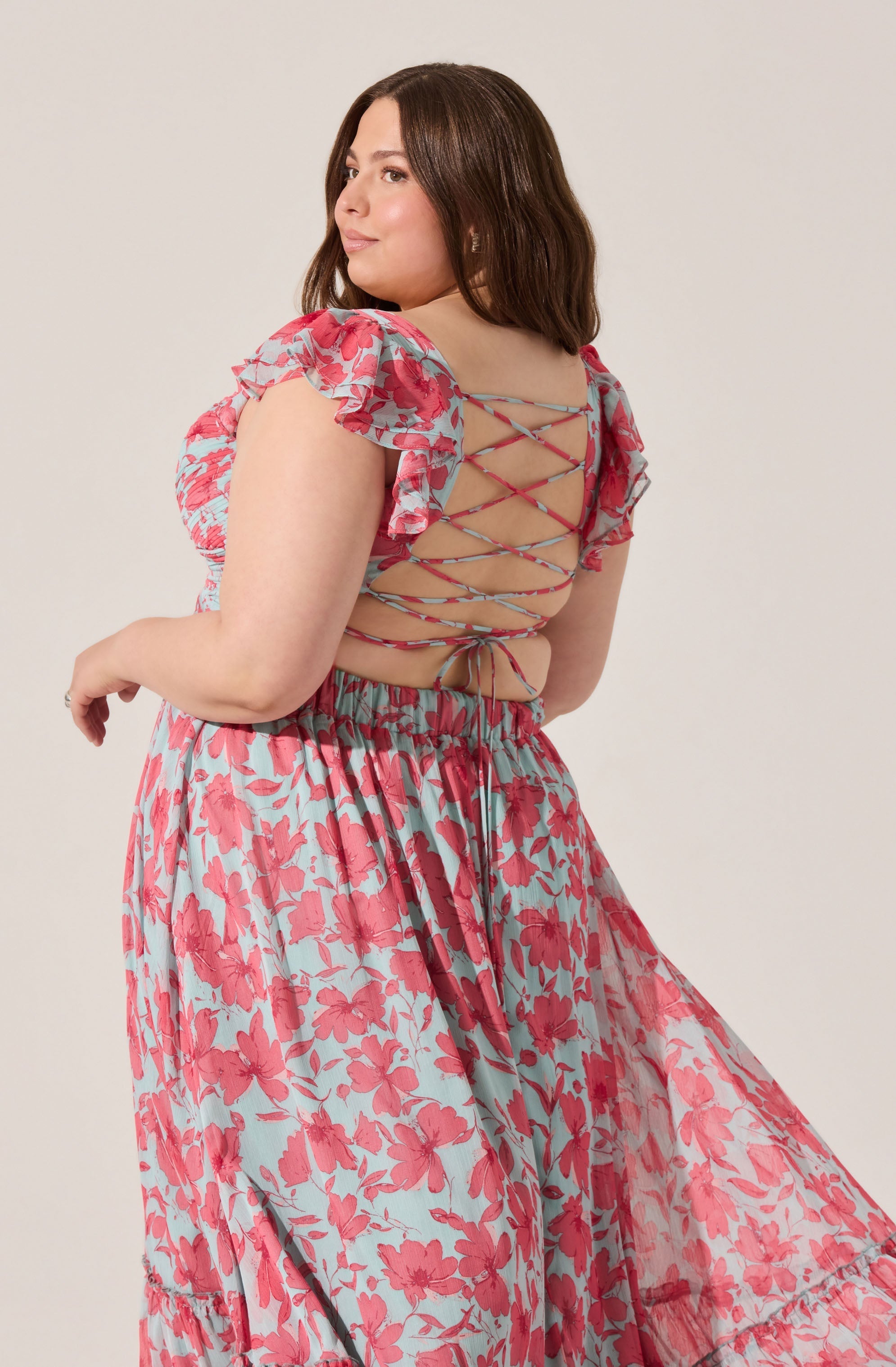 Primrose Floral Strappy Back Maxi Dress