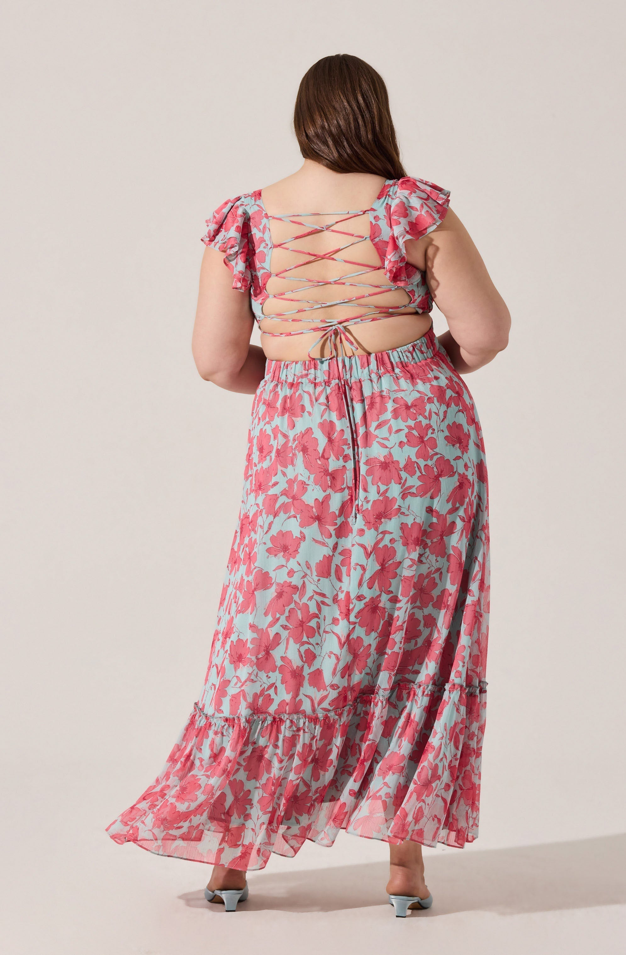 Primrose Floral Strappy Back Maxi Dress
