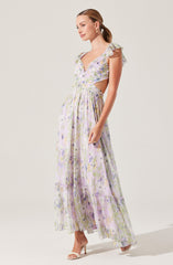 Primrose Floral Strappy Back Maxi Dress