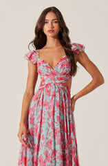Primrose Floral Strappy Back Maxi Dress
