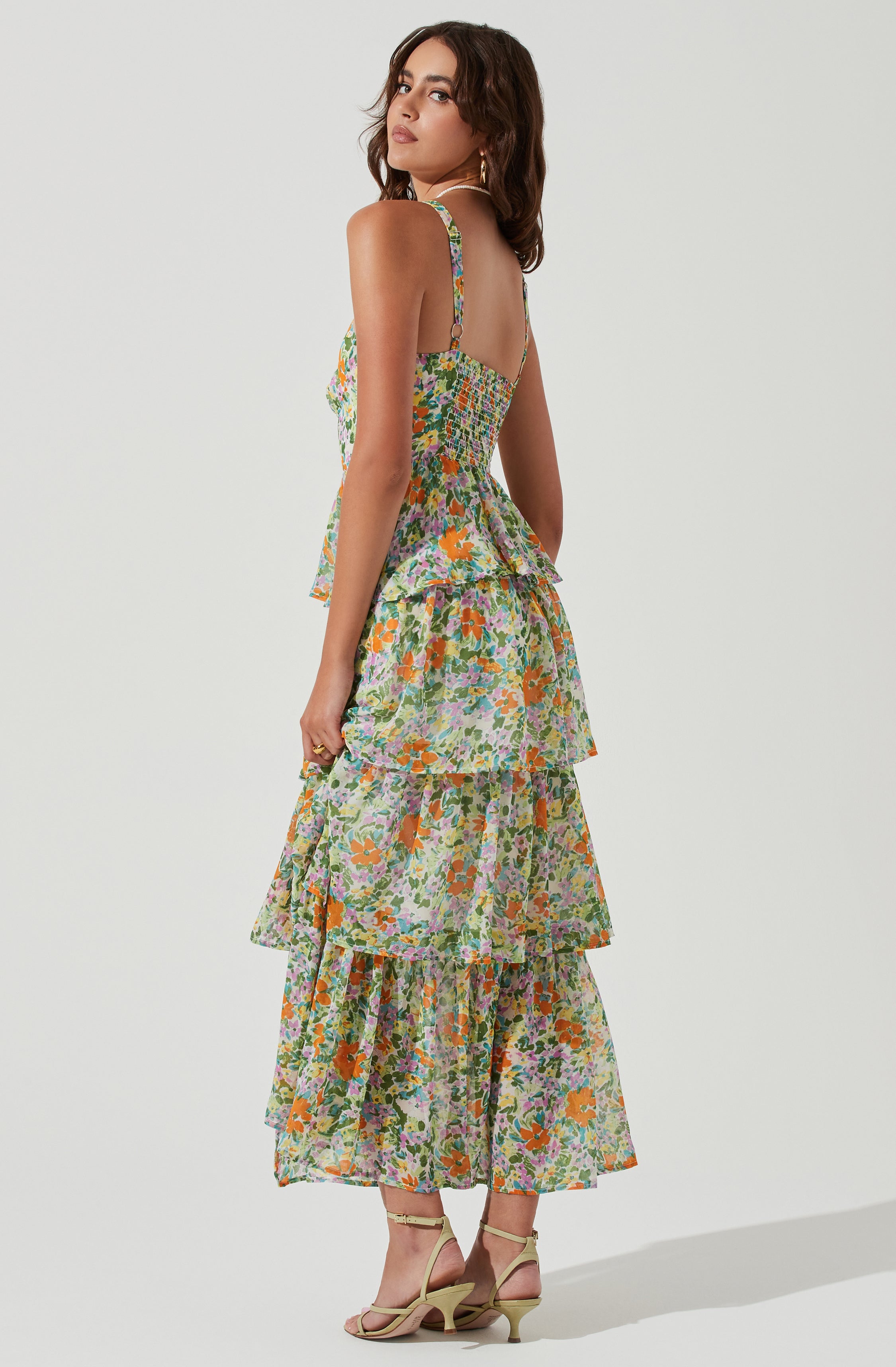 Midsummer Floral Tiered Maxi Dress