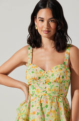 Midsummer Floral Tiered Maxi Dress