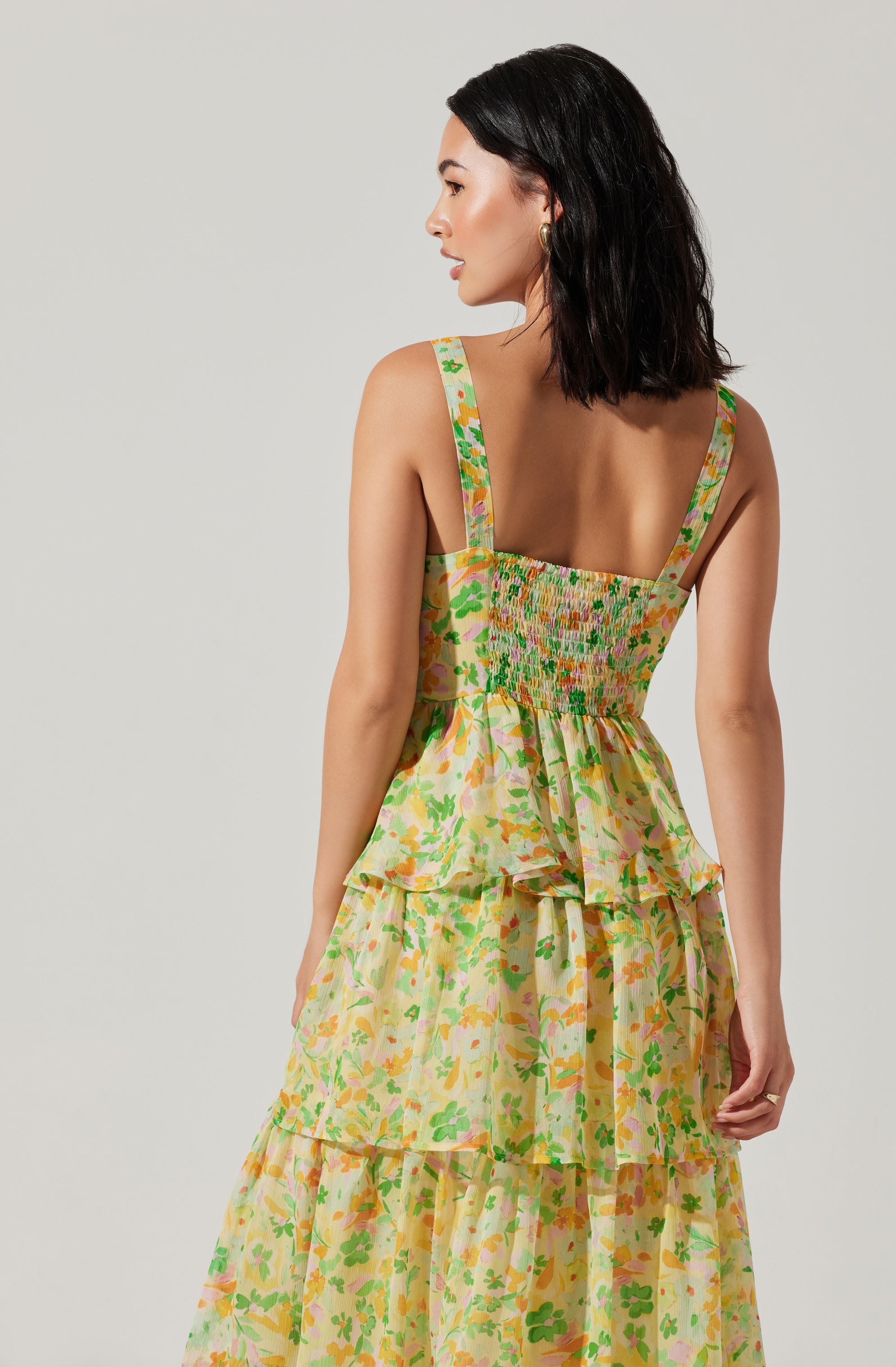 Midsummer Floral Tiered Maxi Dress