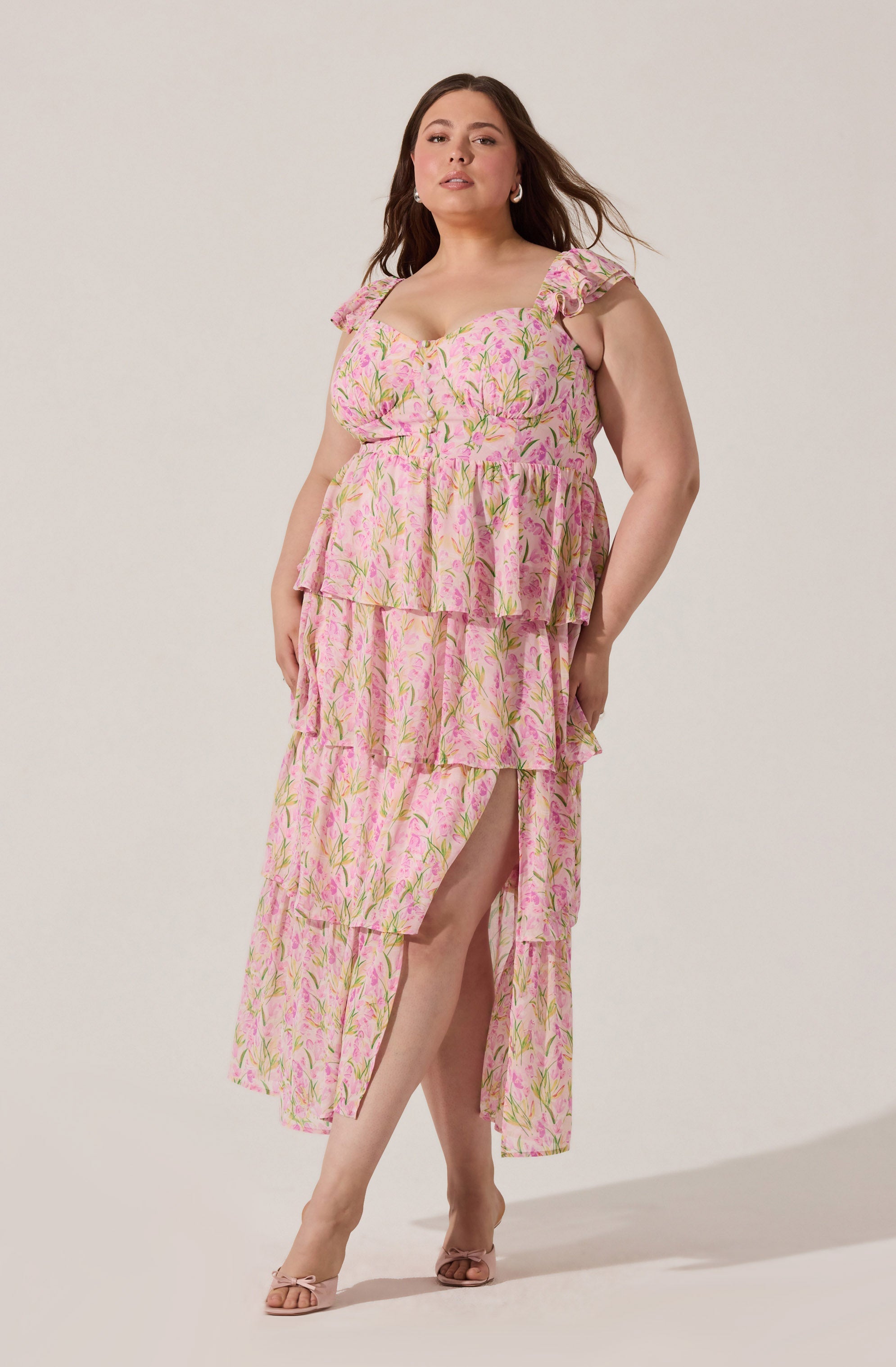 Midsummer Floral Tiered Maxi Dress