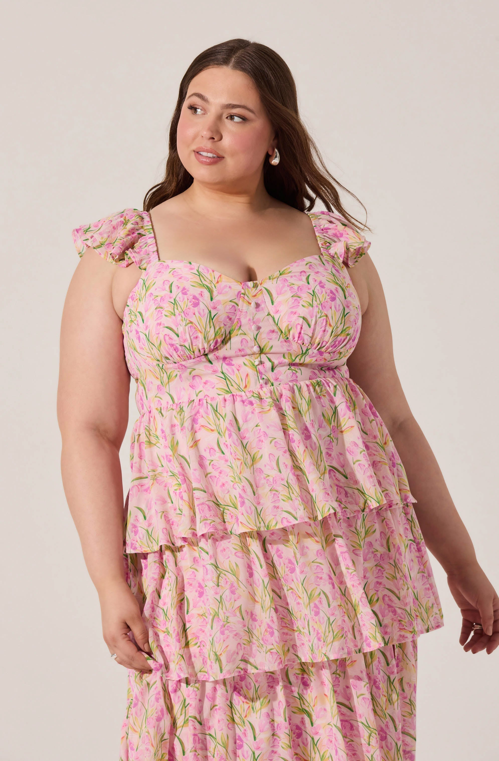 Midsummer Floral Tiered Maxi Dress