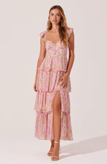 Midsummer Floral Tiered Maxi Dress