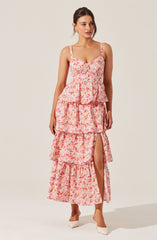 Midsummer Eyelet Tiered Maxi Dress