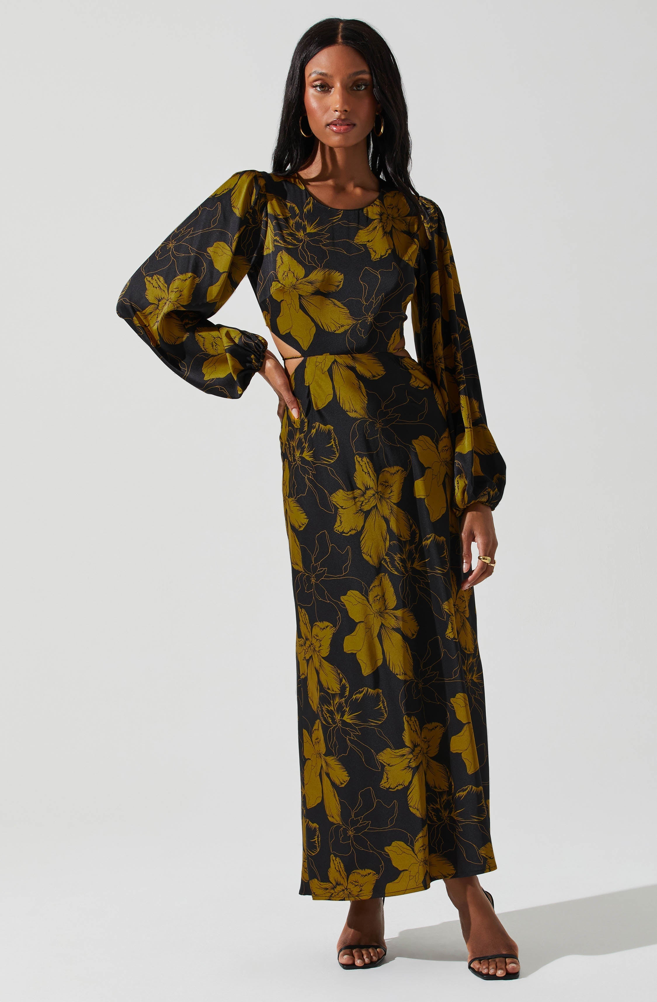 Quinn Floral Cutout Maxi Dress