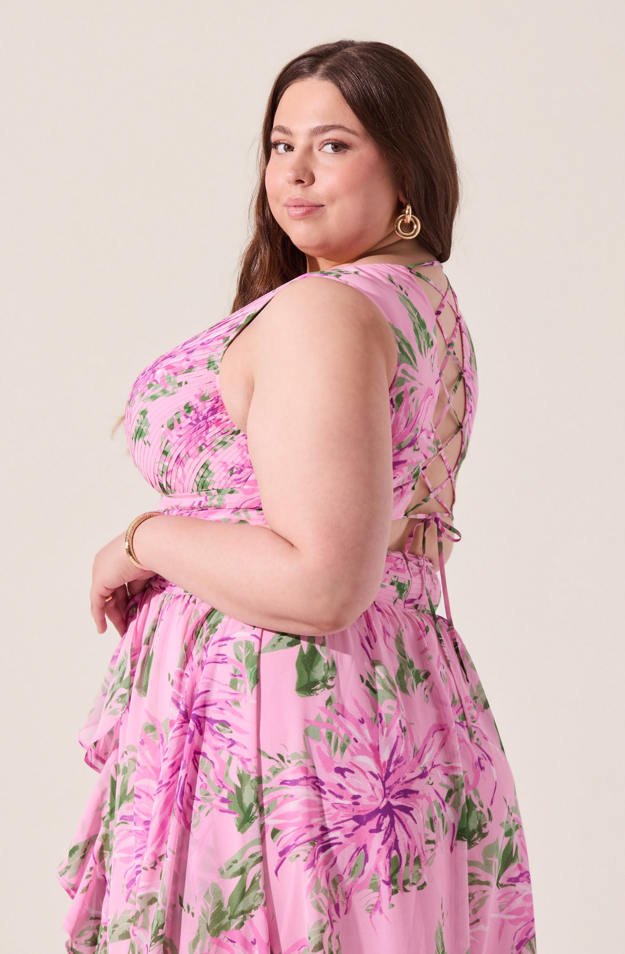 Noya Floral Cutout Maxi Dress