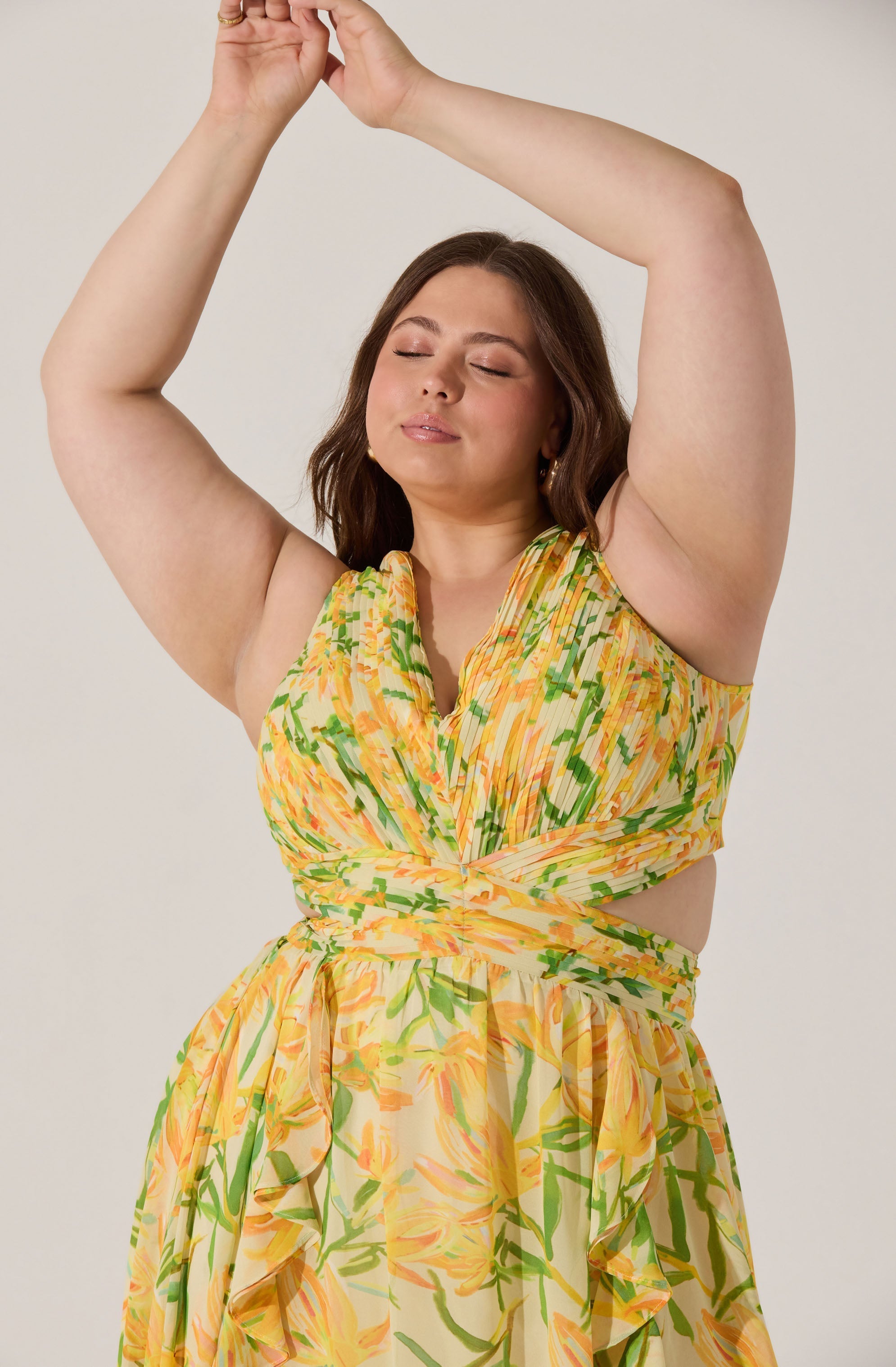 Noya Floral Cutout Maxi Dress