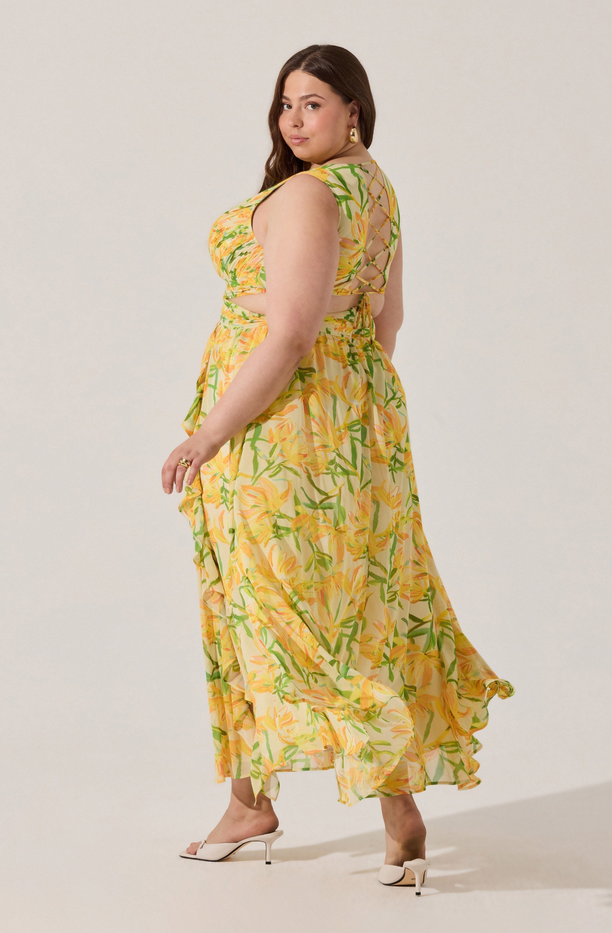 Noya Floral Cutout Maxi Dress