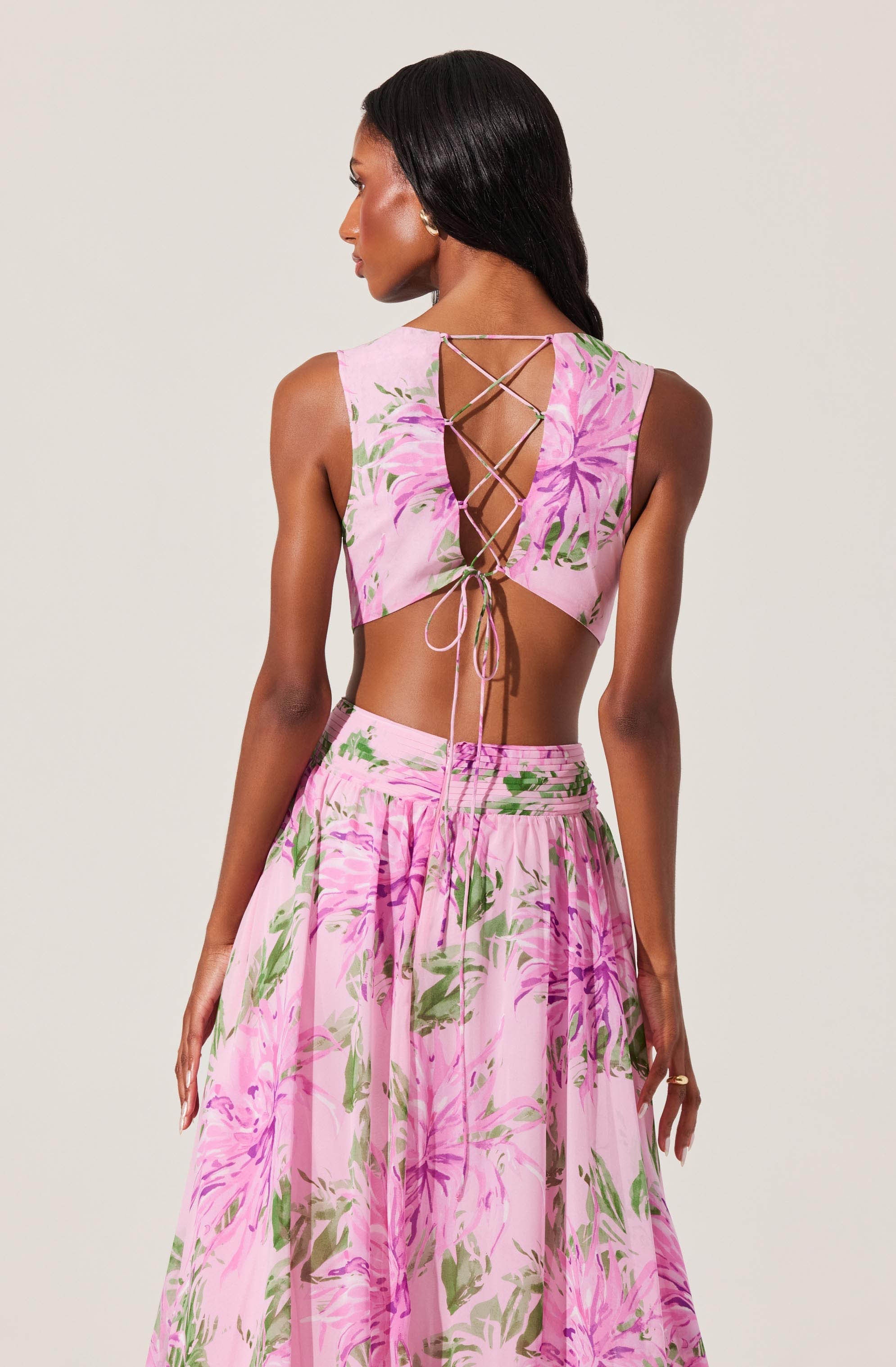 Noya Floral Cutout Maxi Dress